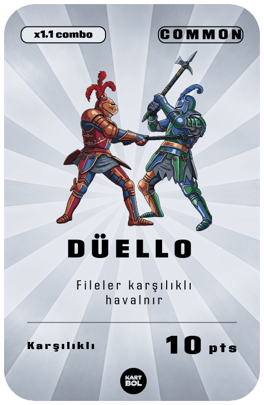 Düello kartı